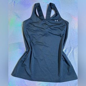 UNDER ARMOUR active, black tank, size S
